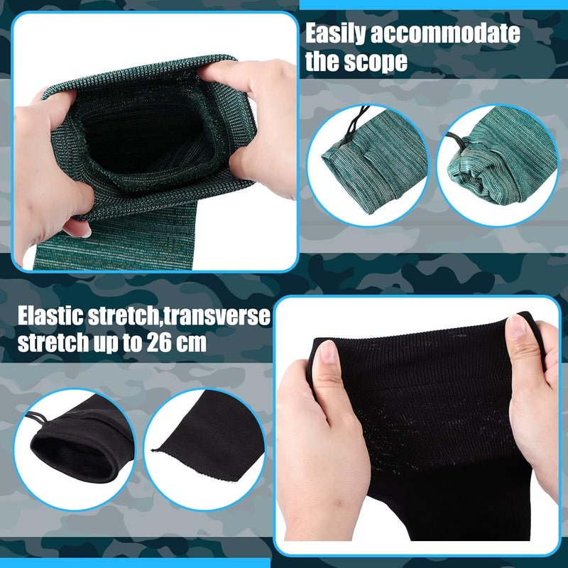 Sratte 12 Pcs 54 Inch Gun Socks Silicone Anti Rust Thick Gun Sleeve Waterproof with Drawstring Closure Bulk Pack for Tactical Hunting - Image 4